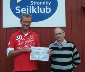 Helmuth og Henning fra NORTH SAILS efter uddeling af sponsorpræmien.